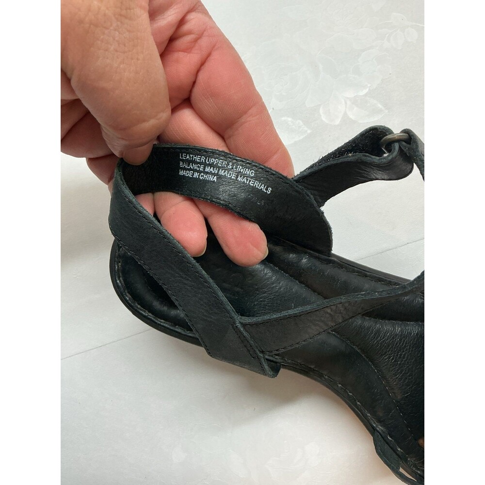 Born Black Wedge Sandals - Picture 7 of 9
